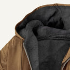 Nolan | Men's Fleece-Lined Hooded Jacket, Retro Autumn Jacket | Animated Apparel