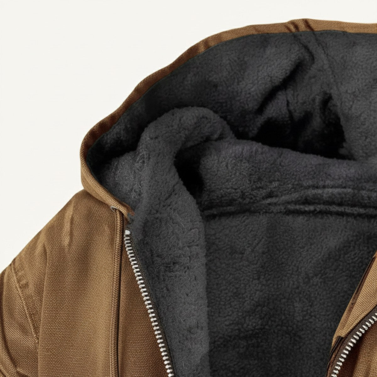 Nolan | Men's Fleece-Lined Hooded Jacket, Retro Autumn Jacket | Animated Apparel