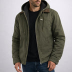 Nolan | Men's Hooded Lined Jacket, Comfortable Everyday Jacket | Animated Apparel | Brown