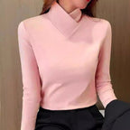 Nora | Women's Soft Turtleneck Jumper, Fitted Everyday Knitwear | Animated Apparel | Brown