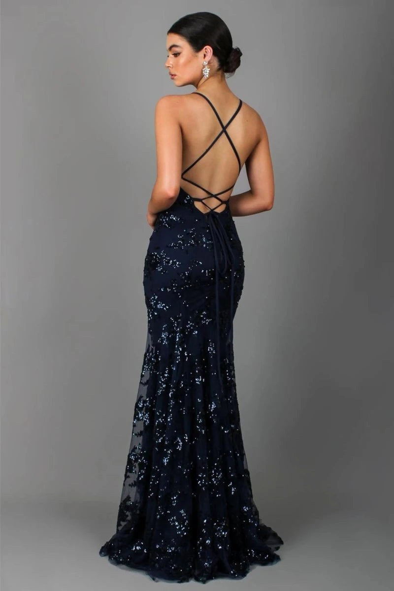 Norah | Women's Sequin Evening Maxi Dress - image 2