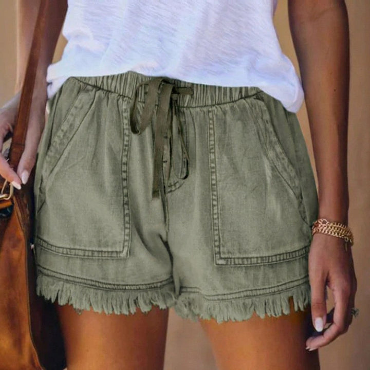 Oakley | Women's Stretch Denim Shorts - Green