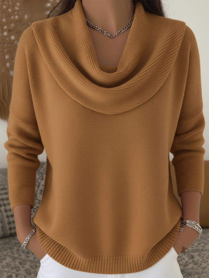 Odette | Women's Merino Wool Jumper, Cowl Neck Knit Jumper | Animated Apparel
