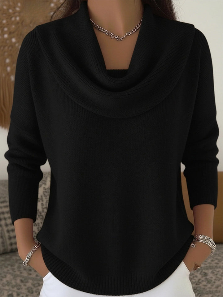 Odette | Women's Merino Wool Jumper, Cowl Neck Knit Jumper | Animated Apparel