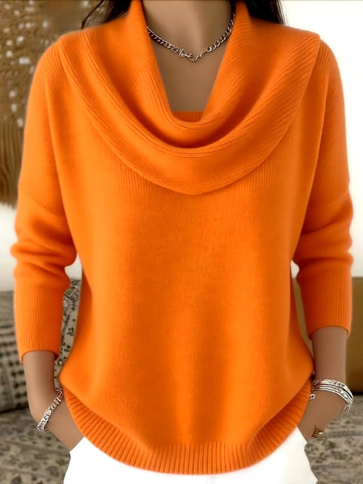 Odette | Women's Merino Wool Jumper, Cowl Neck Knit Jumper | Animated Apparel