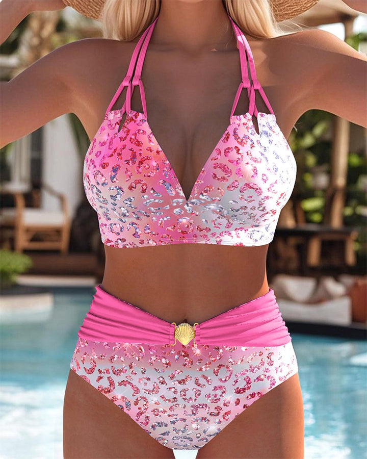 Olivia | Women's Leopard Print Bikini Two-Piece Set - image 4