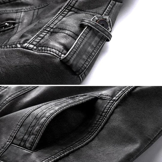 William | Men's Leather Jacket, Classic Leather Outerwear | Animated Apparel