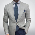 Oscar | Men's Tailored Blazer with Textured Finish, Smart Jacket | Animated Apparel | Beige