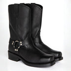 Oswin | Men's Mid-Calf Cowboy Boots, Harness Style Western Boots | Animated Apparel