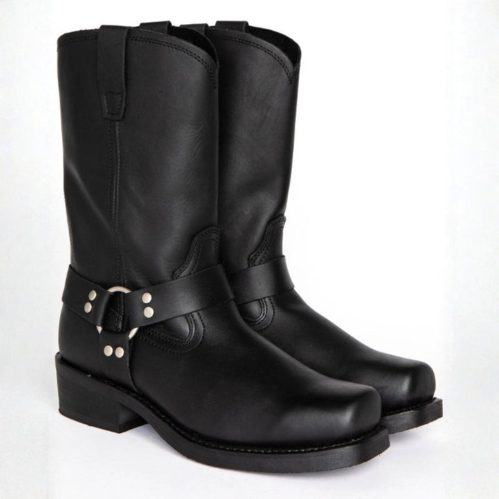 Oswin | Men's Mid-Calf Cowboy Boots, Harness Style Western Boots | Animated Apparel