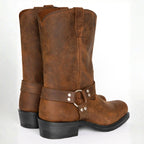 Oswin | Men's Mid-Calf Cowboy Boots, Harness Style Western Boots | Animated Apparel