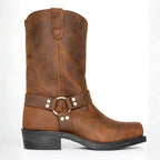 Oswin | Men's Mid-Calf Cowboy Boots, Harness Style Western Boots | Animated Apparel