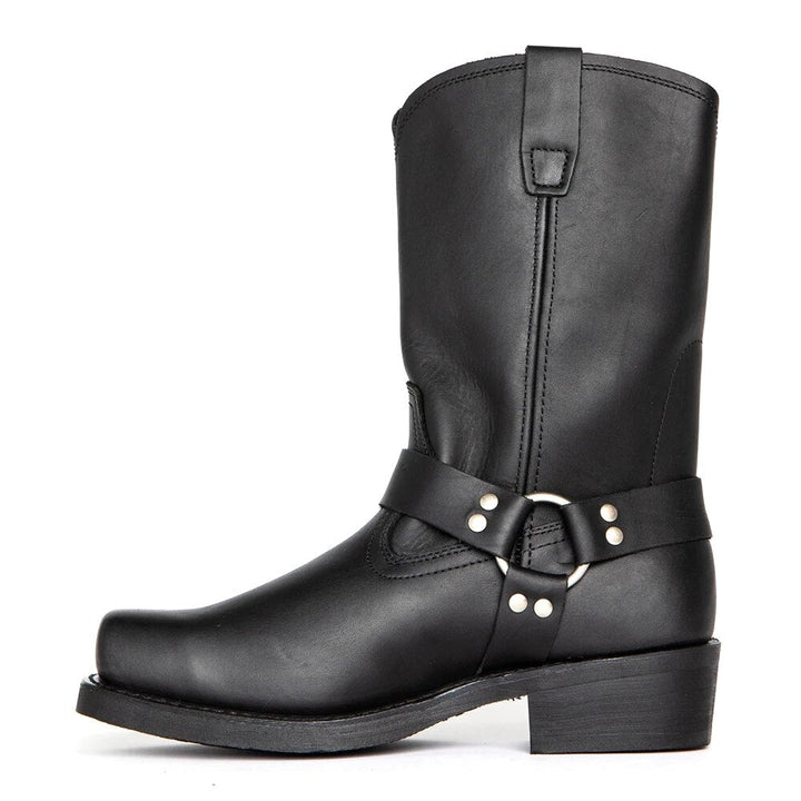 Oswin | Men's Mid-Calf Cowboy Boots, Harness Style Western Boots | Animated Apparel