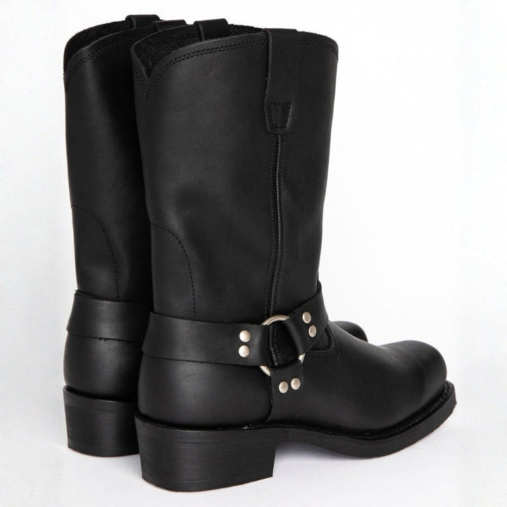 Oswin | Men's Mid-Calf Cowboy Boots, Harness Style Western Boots | Animated Apparel