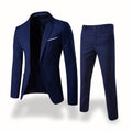 Owen | Men's Formal Two-Piece Suit, Slim-Fit Blazer Suit | Animated Apparel | Navy