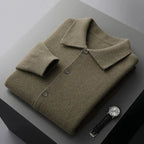 Owen | Men's Knit Cardigan, Finely Textured Layer Cardigan | Animated Apparel