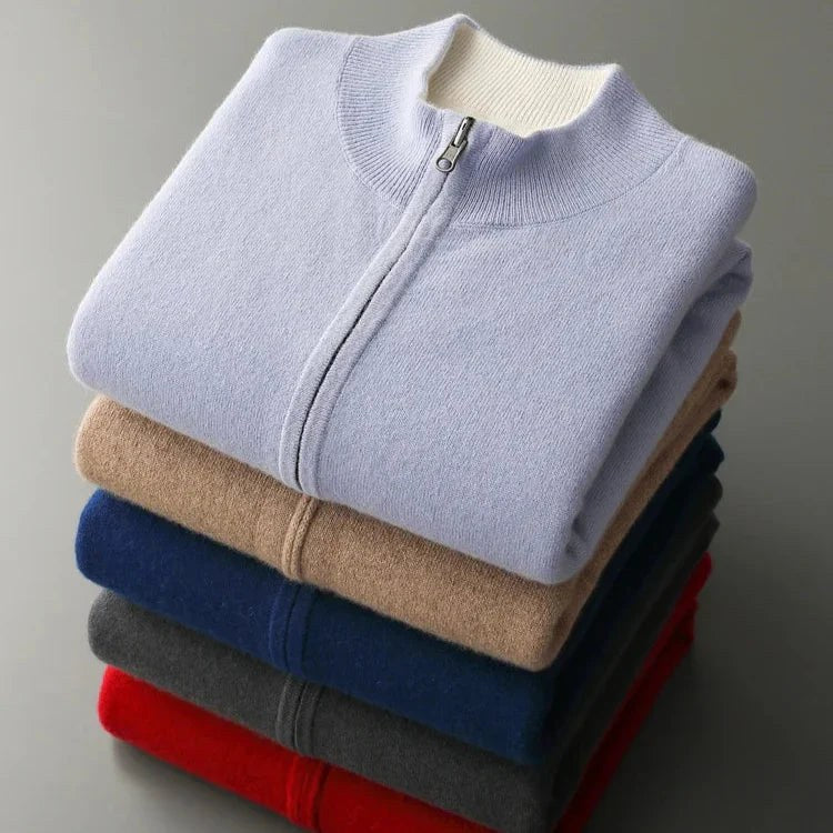Parker | Men's Full-Zip Knit Cardigan, Comfortable Everyday Cardigan | Animated Apparel