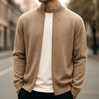 Parker | Men's Full-Zip Knit Cardigan, Comfortable Everyday Cardigan | Animated Apparel | Light Blue