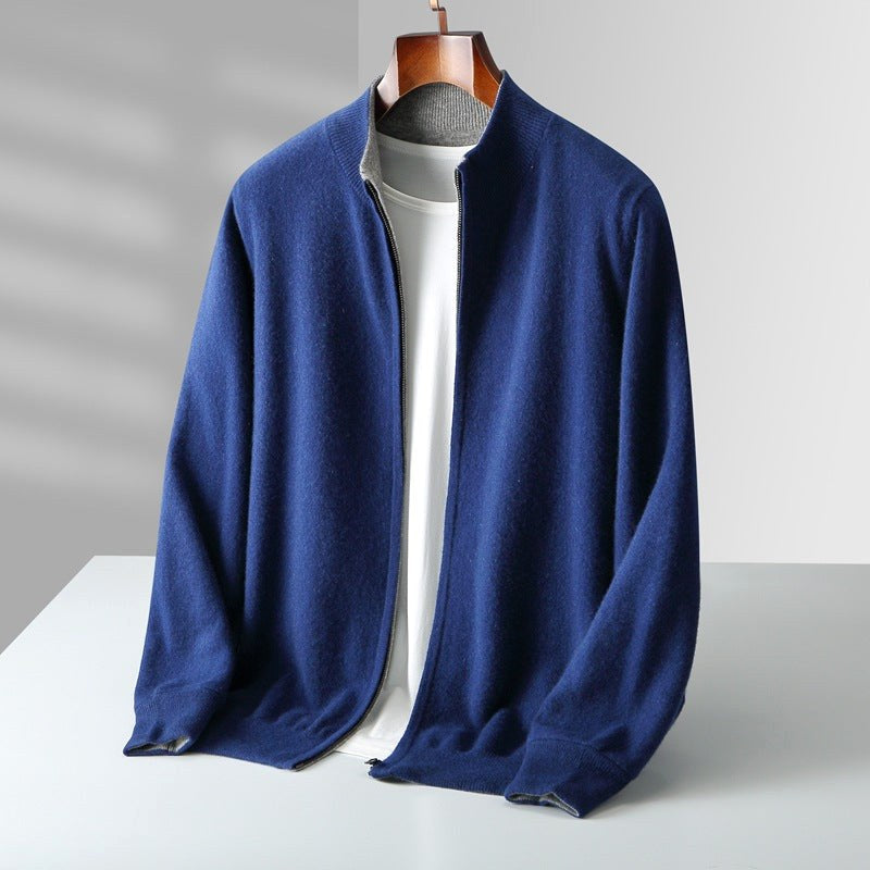 Parker | Men's Full-Zip Knit Cardigan, Comfortable Everyday Cardigan | Animated Apparel