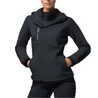 Patricia | Women's Waterproof Softshell Jacket, Wind-Resistant Performance Coat | Animated Apparel | Black