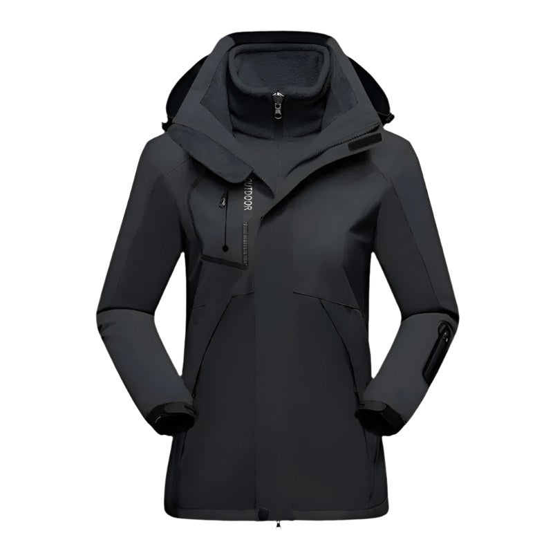 Patricia | Women's Waterproof Softshell Jacket, Wind-Resistant Performance Coat | Animated Apparel | Pink