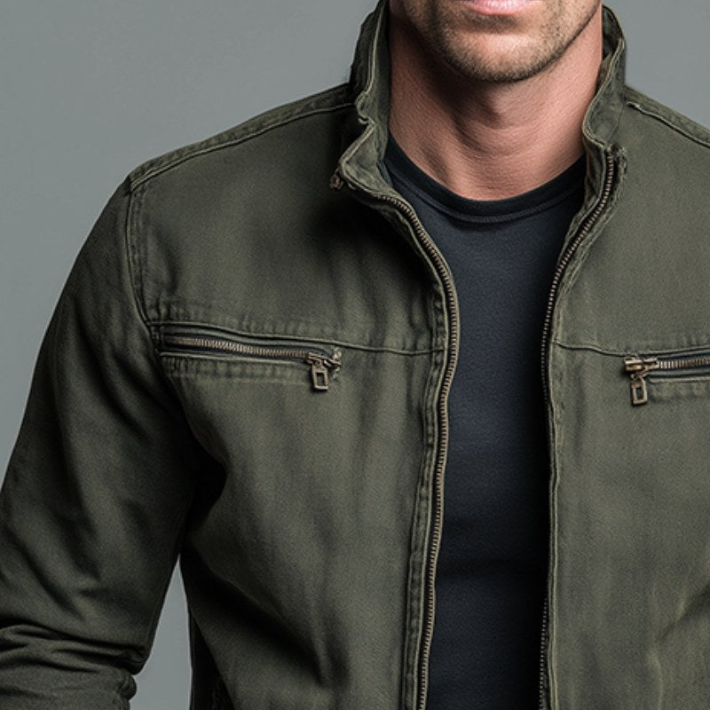 Paul | Men's Classic Cotton Jacket, Structured Casual Jacket | Animated Apparel