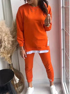 Penelope | Women's Oversized Two-Piece Lounge Set, Tapered Joggers | Animated Apparel | Blue