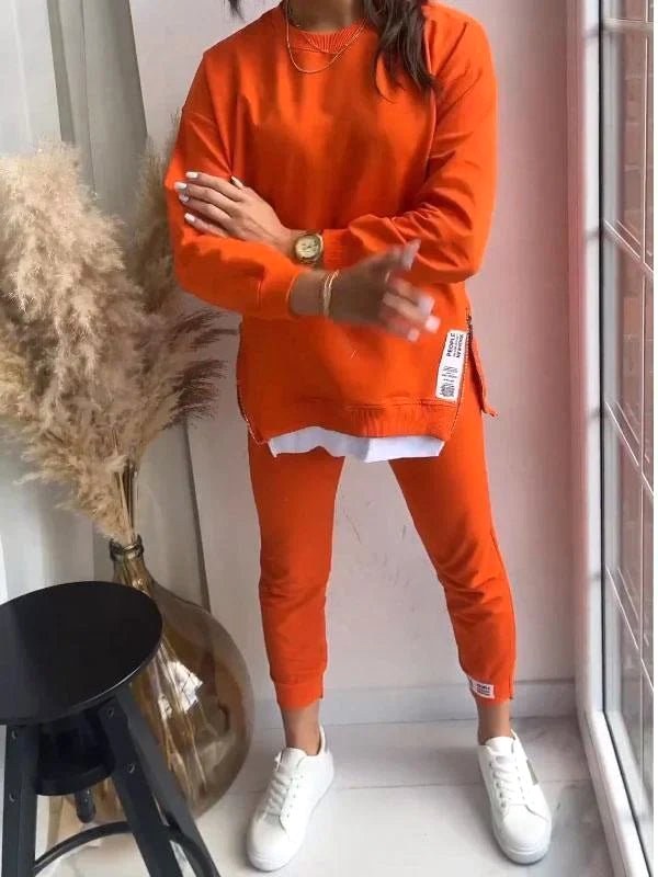 Penelope | Women's Oversized Two-Piece Lounge Set, Tapered Joggers | Animated Apparel