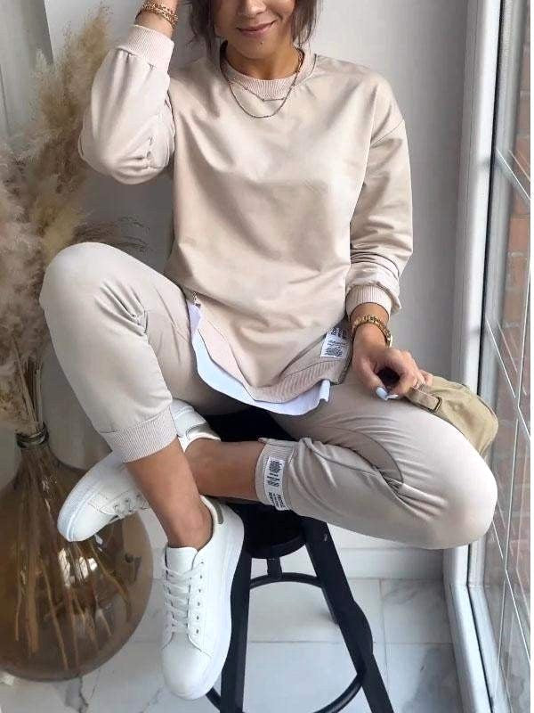Penelope | Women's Oversized Two-Piece Lounge Set, Tapered Joggers | Animated Apparel