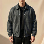 Peter | Men's Lambskin Leather Jacket, Tailored Smart Jacket | Animated Apparel