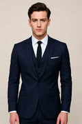 Lincoln | Men's Slim-Fit Three-Piece Suit, Tailored Trouser Suit | Animated Apparel