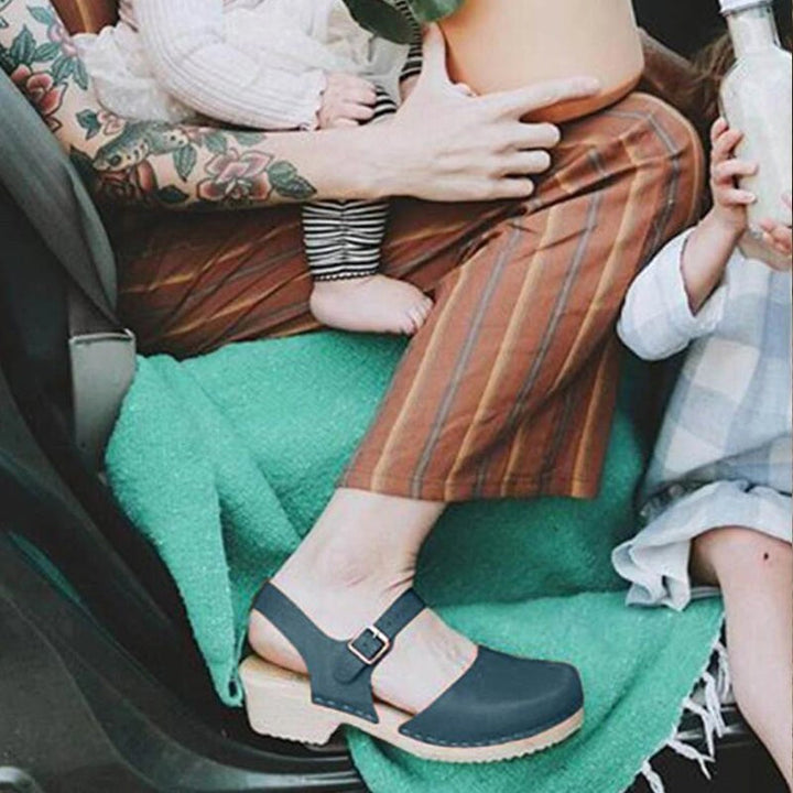 Peyton | Women's Orthopedic Brown Wedge Sandals - image 3