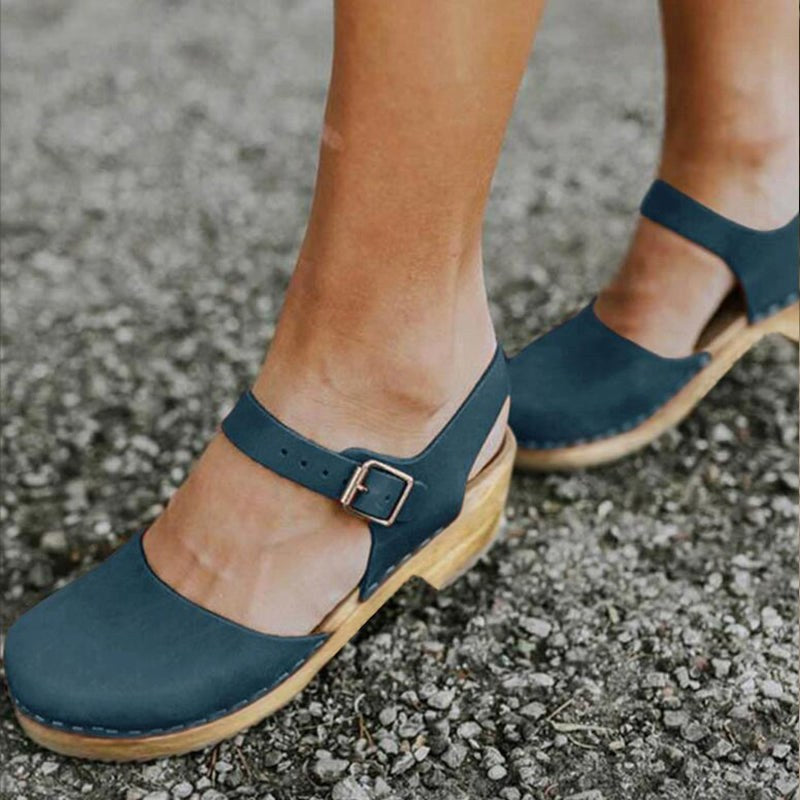 Peyton | Women's Orthopedic Brown Wedge Sandals - image 4