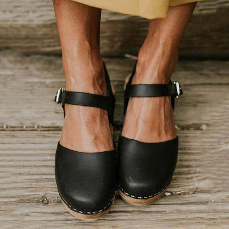 Peyton | Women's Orthopedic Brown Wedge Sandals - image 6