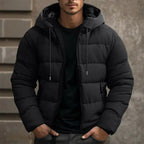 Philip | Men's Hooded Quilted Puffer Jacket, Padded Autumn Coat | Animated Apparel