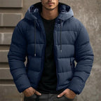 Philip | Men's Hooded Quilted Puffer Jacket, Padded Autumn Coat | Animated Apparel
