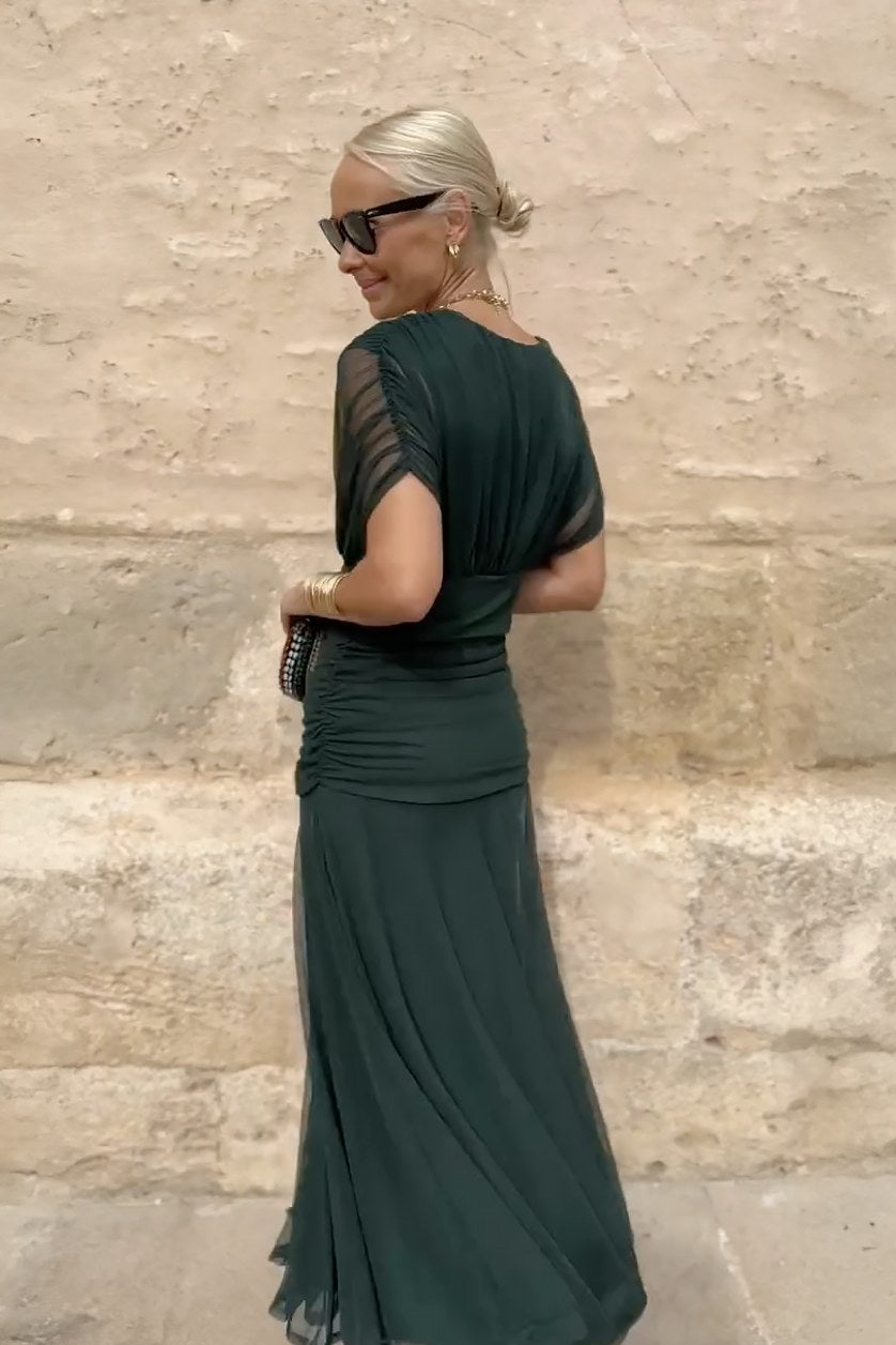 Philippa | Women's V-Neck Party Maxi Dress - image 10