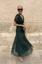 Philippa | Women's V-Neck Party Maxi Dress - image 11