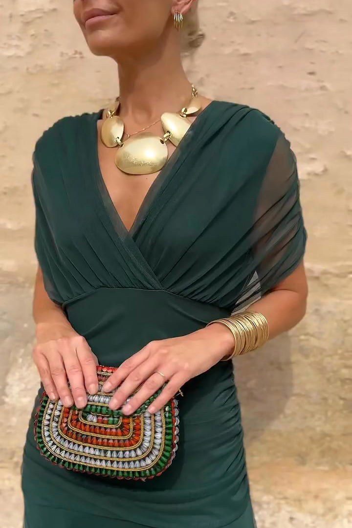 Philippa | Women's V-Neck Party Maxi Dress - image 3