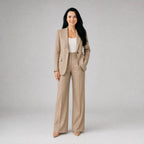 Scarlett | Women's Tailored Blazer and Wide-Leg Trousers Two-Piece Suit | Animated Apparel