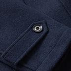 Preston | Men's Double Collar Wool Trench Coat, Tailored Business Coat | Animated Apparel