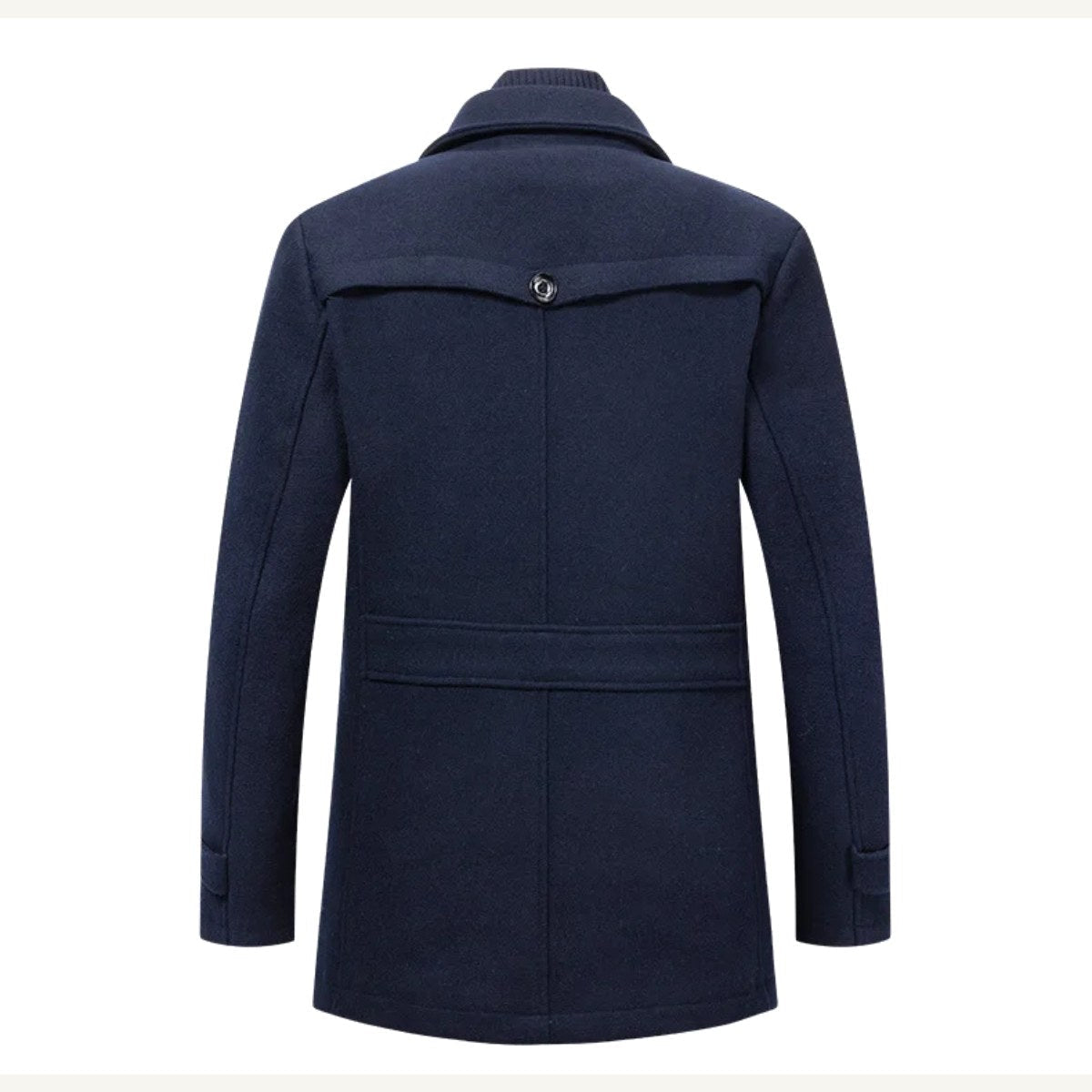 Preston | Men's Double Collar Wool Trench Coat, Tailored Business Coat | Animated Apparel | Grey