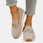 Rachel | Women's Loafer Sneakers - Beige