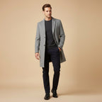 Reid | Men's Tailored Long Coat, Smart Winter Coat | Animated Apparel