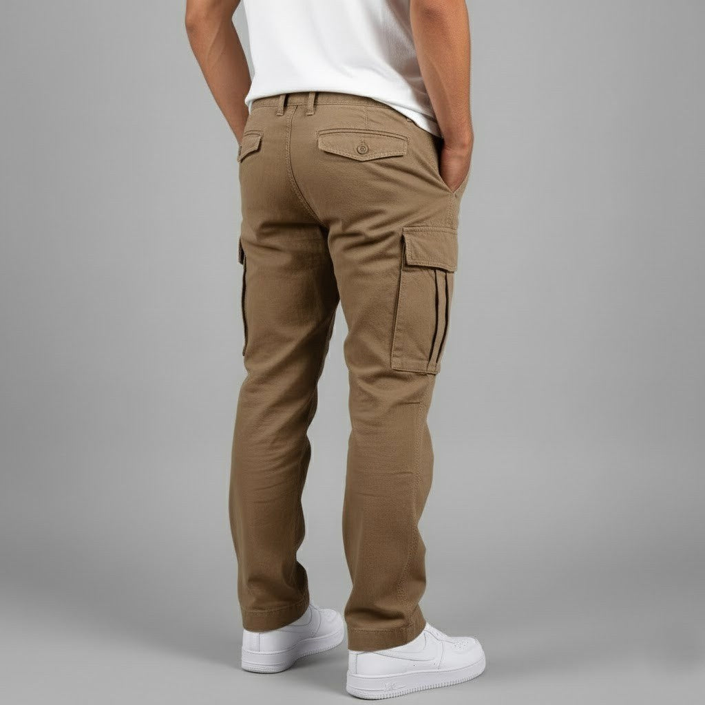 Rhys | Men's Cargo Trousers with Utility Pockets, Straight-Leg Work Trousers | Animated Apparel