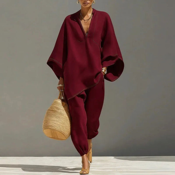 Riley | Women's Batwing Sleeve Two-Piece Set - image 7