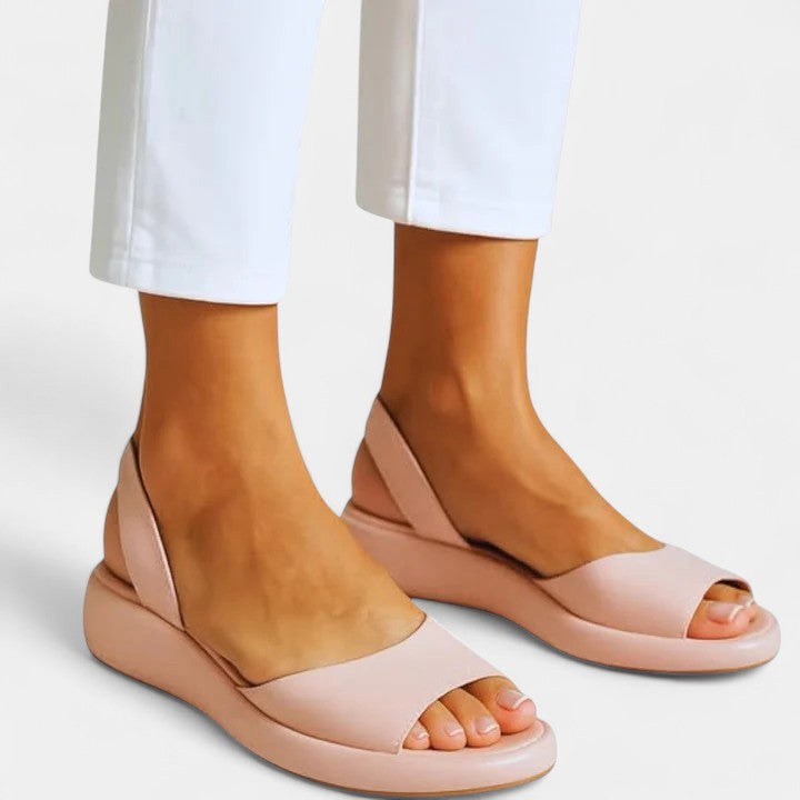 Riley | Women's Comfortable Flat Sandals - Pink
