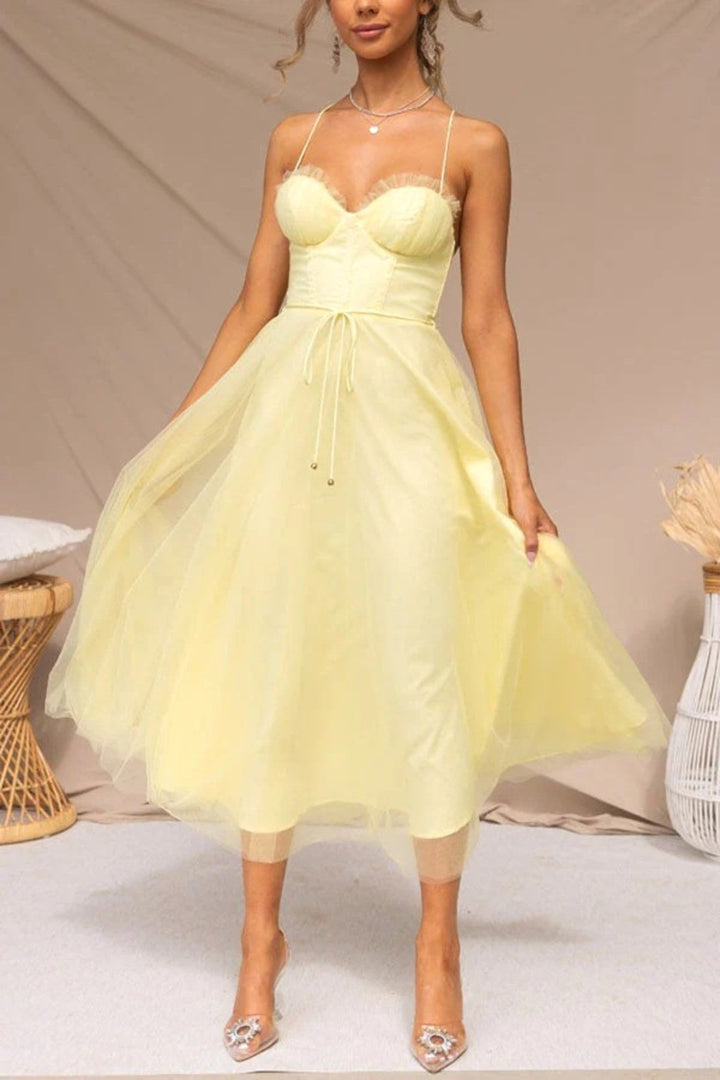 Riley | Women's Elegant Flowing Midi Dress - image 5