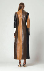 Kennedy | Women's Leather Jacket with Quilted Panels, Fitted Autumn Jacket | Animated Apparel