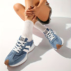 Riley | Women's Retro Platform Lace-Up Sneakers - White